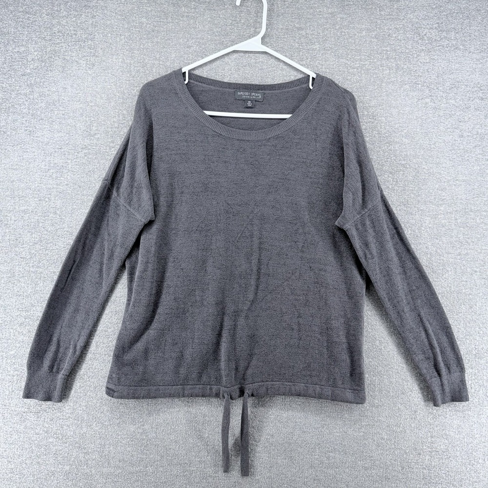 Barefoot Dreams Cozy Chic Ultra Lite Pullover Women Size XS Gray Comfy
